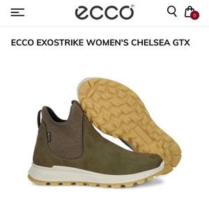 ECCO waterproof boot sneaker slip on leather goretex rain snow